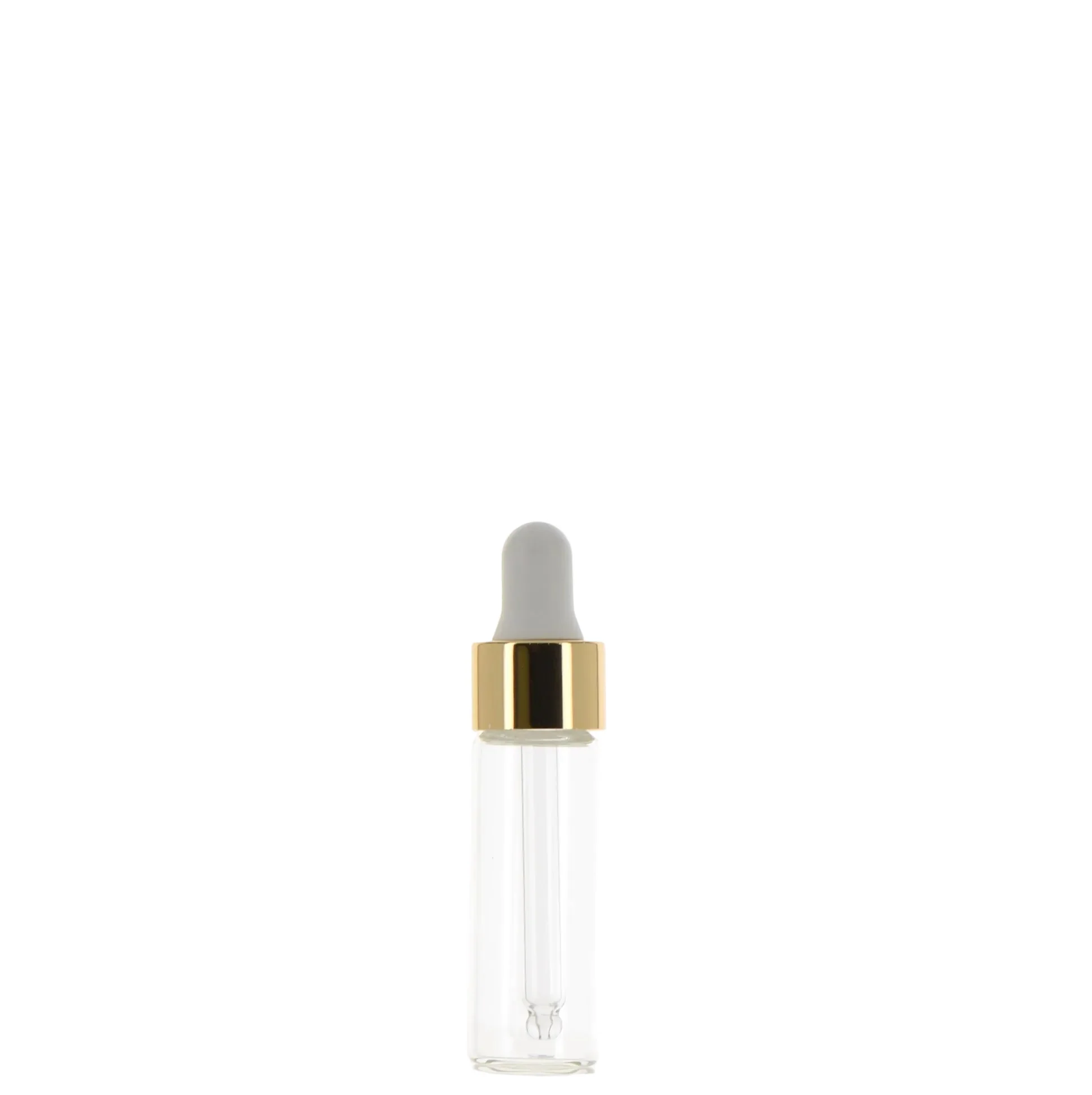 Glass/PP/Aluminum, Round Dropper Bottle