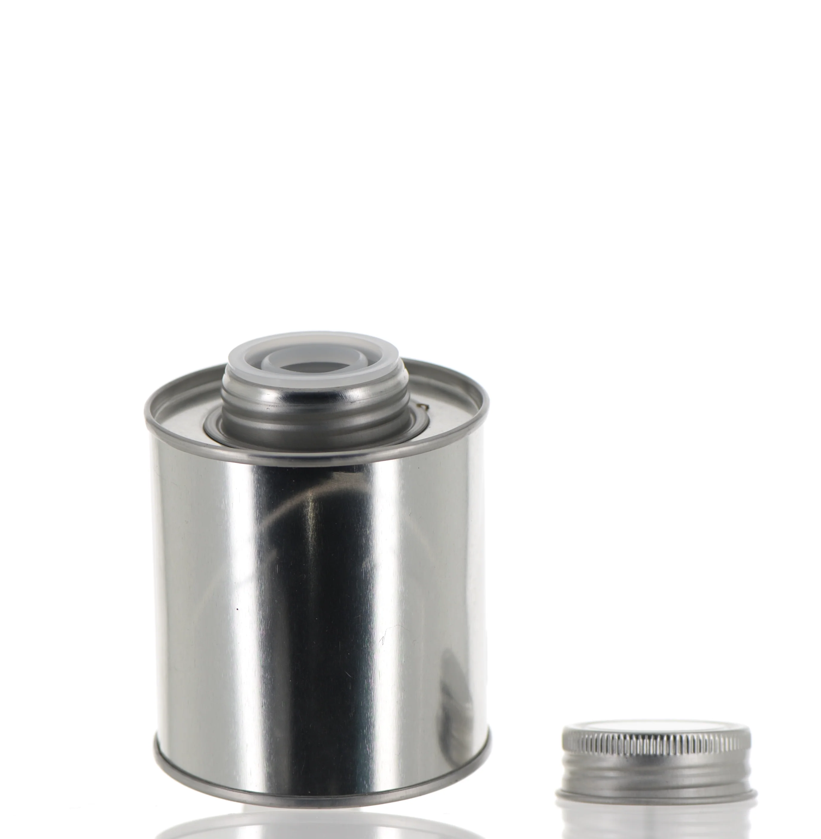 Tin, Round Can with Screw Cap - Image 2