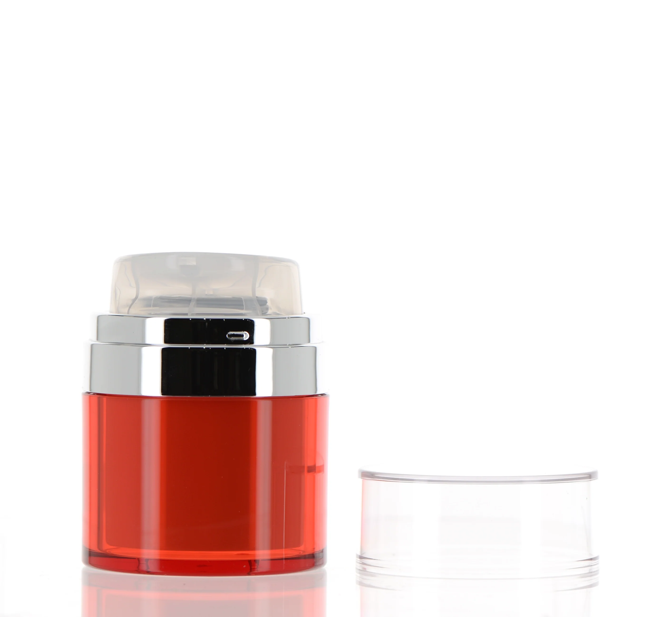 PMMA/ABS/AS/PP, Elegance Encapsulated - 50ml Refillable Treatment Pump Airless Jar - Image 2