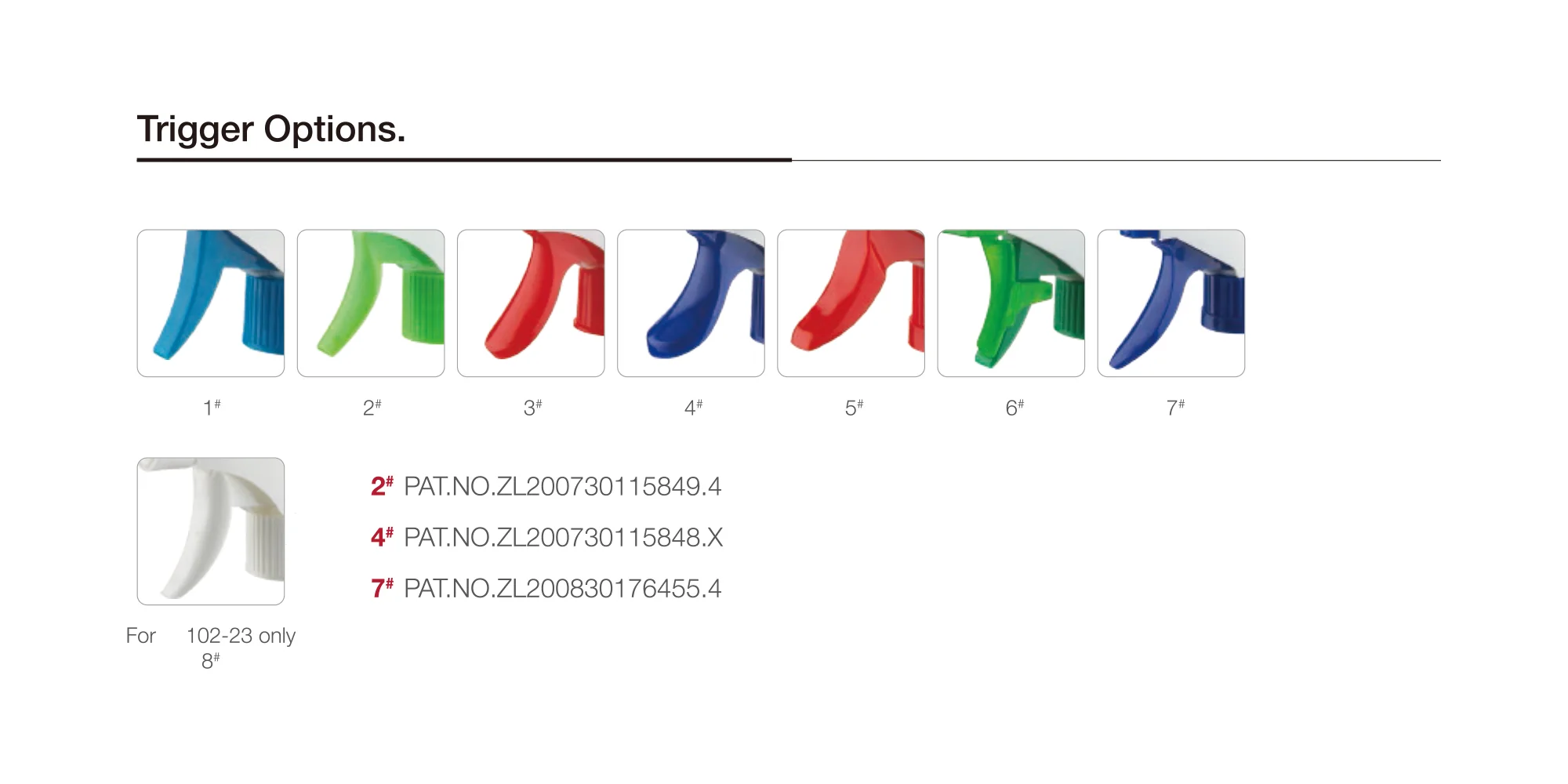 Trigger Spray 102 Series 0.75 ml Stream Lock - Image 3